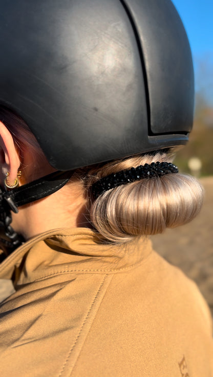 Crystal haarelastiek Black
