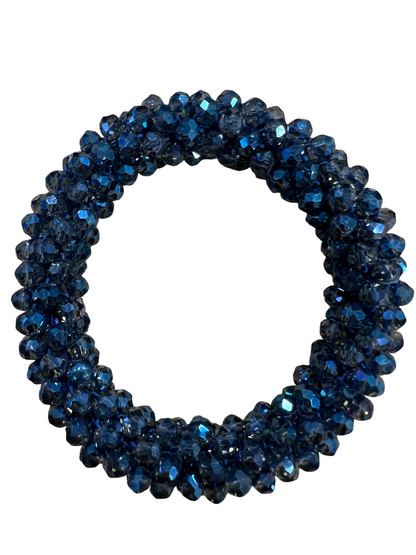 Crystal haarelastiek Navy