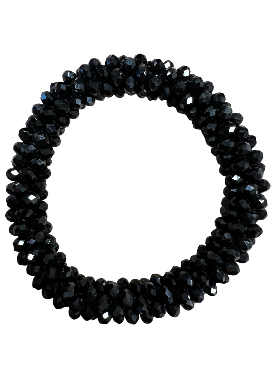 Crystal haarelastiek Black
